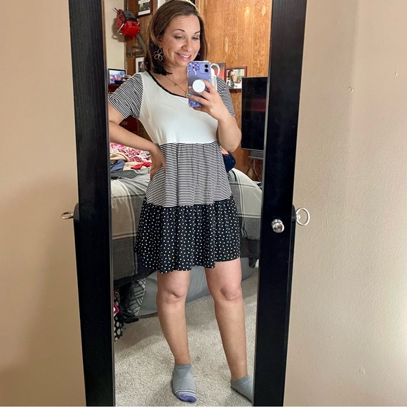 NWOT Filly Flair (emerald) color block dress - Picture 1 of 5